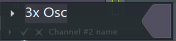 Channel widget for changing color, name, and icon