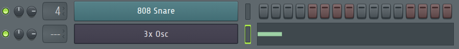 FL Studio Channel Rack row