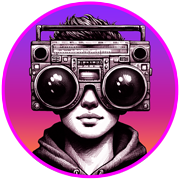 EchoBlaster boombox logo